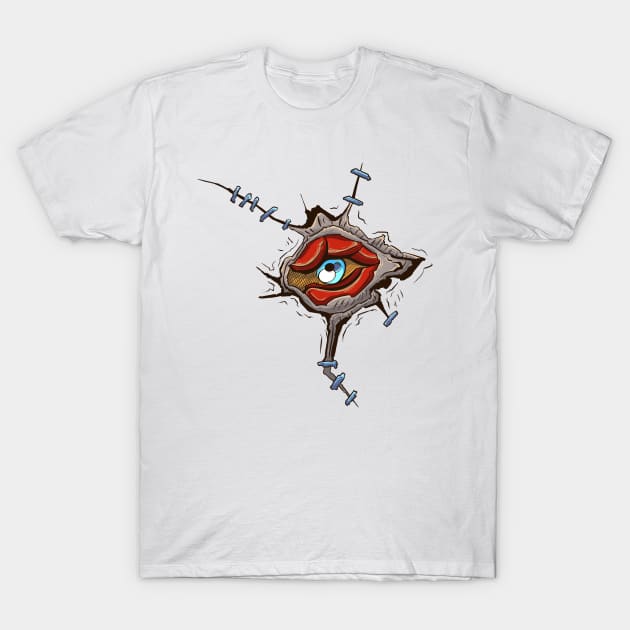 The Monster Eye 2 - Japanese art style - vector illustration T-Shirt by Yabisan_art